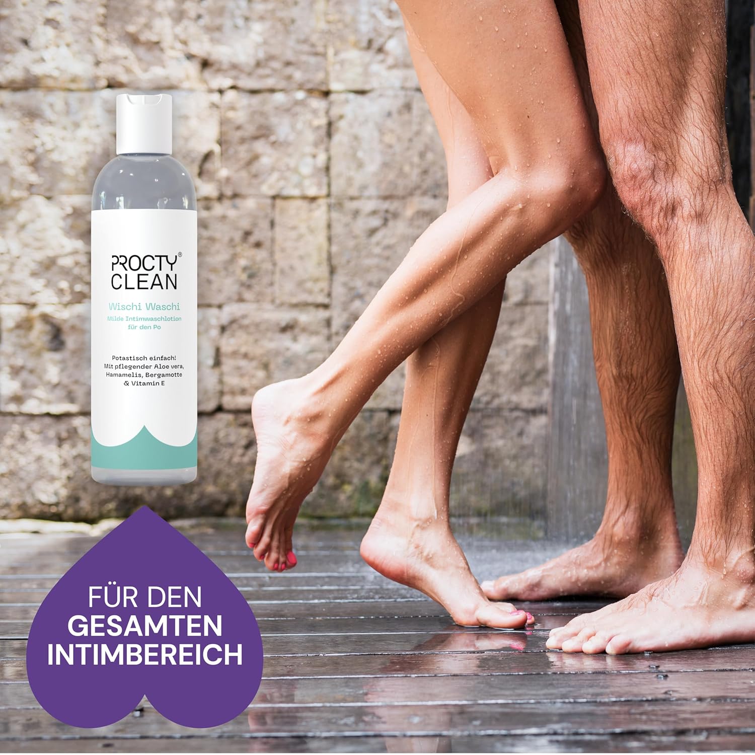 Penisvergrößerung & Pflege – Wischi Waschi Mild Intimate Wash Lotion for the Buttocks Gentle Wash Lotion pH Neutral with Aloe Vera, Vitamin E & Witch Hazel for Hemorrhoids and Fissure – Bild 7