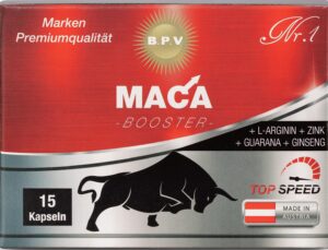 Potenzmittel & Standfestigkeit – Maca 15 Capsules - Hardcore Booster - Perfect for Athletes and Active Men - For Lust, Love, Passion and More
