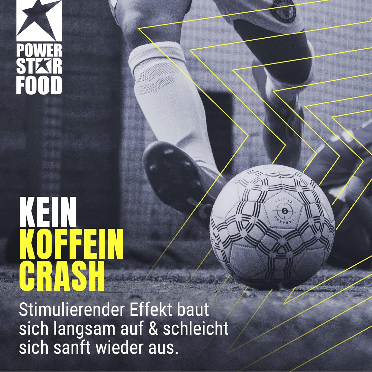 Ausdauer & Energie – Powerstar Kick'N'Rush Juicy Orange 600 g Pre-Workout Booster for Football & Other Ball Sports, Made in Germany, Fitness Powder with Electrolytes & Caffeine, Energy & Endurance in Training – Bild 5