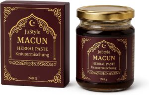 Potenzmittel & Standfestigkeit – Macun - Natural Herbal Paste for Long-Lasting Energy and Vitality - High Dose with Ginkgo, Ginseng, Flower Honey and Ginger - Instant Effect for Active Men (4)