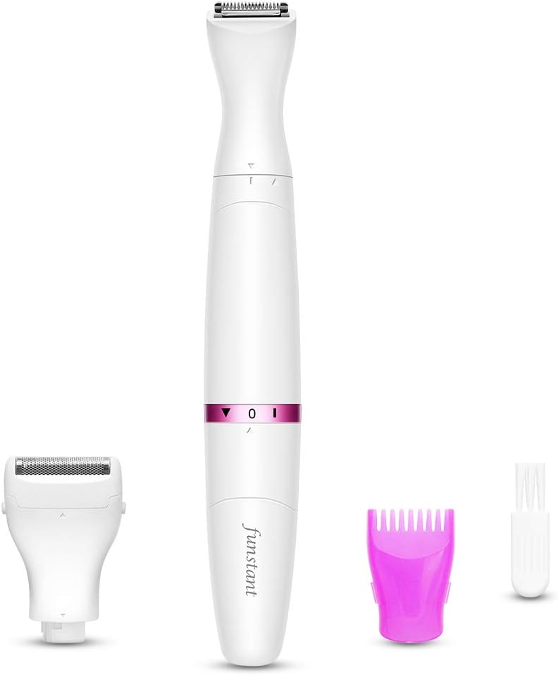 Penisvergrößerung & Pflege – Bikini Trimmer, Intimate Pubic Hair Razor with Comb, Electric Intimate Area Razor for Women, Safe Hair Trimmer with Floating Foil, Intimate Hair Trimmer for Women Private Area