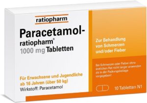 Potenzmittel & Standfestigkeit – Paracetamol-ratiopharm 1000 mg Tablets, Pack of 10 Tablets