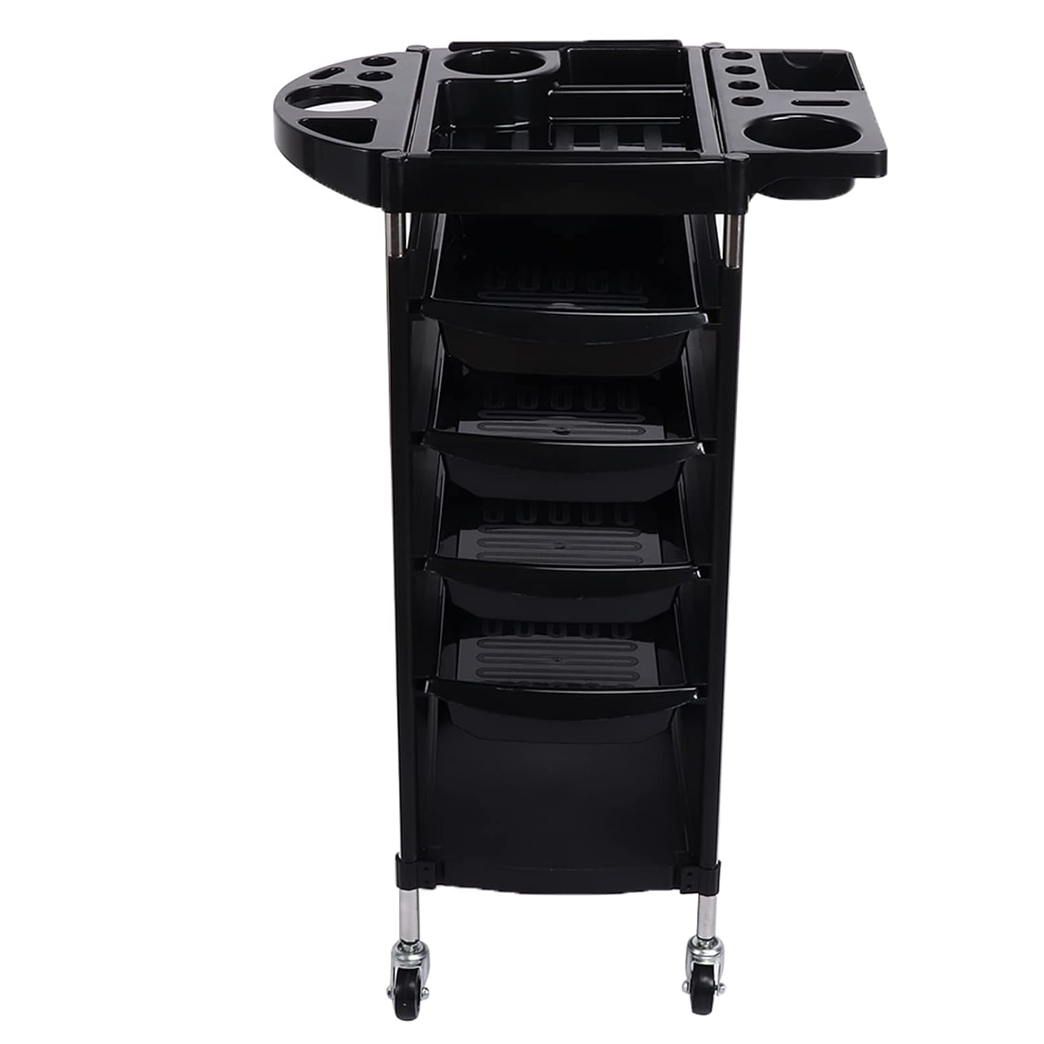 Potenzmittel & Standfestigkeit – 6-Layer Storage Trolley Salon Trolleys for Hairdressing Salon Tools with Wheels, Extendable Tray, 5 Drawers, Salon Trolley for Additional Hairdressing Storage – Bild 6