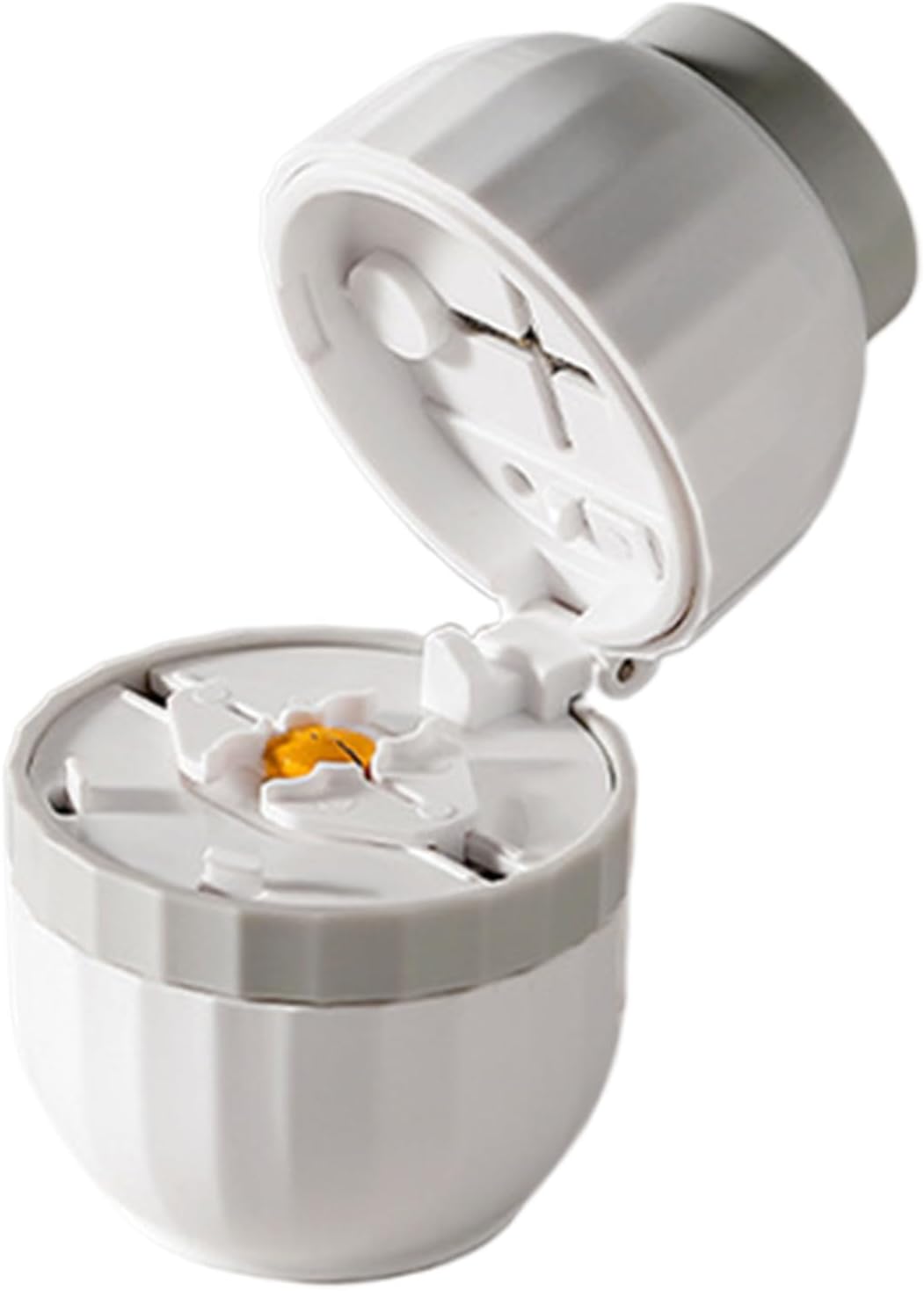 Potenzmittel & Standfestigkeit – Kleiner Tablettenschneider, tragbarer kleiner Tabletten-Trenner, sicherer Schneider für halbe oder viertel mit Verriegelung, für Zuhause, ältere Menschen, Kinder und tägliche Aktivitäten