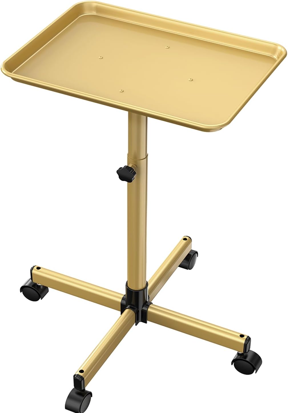 Potenzmittel & Standfestigkeit – Salon Tray Trolley Adjustable Height Tattoo Tray Spa Trolley for Beauty Hairdressers Dental Clinic Champagne Gold – Bild 9