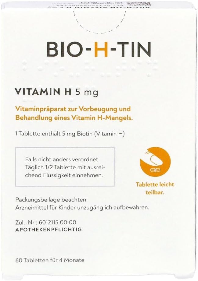 Potenzmittel & Standfestigkeit – BIO-H-TIN Vitamin H 5 mg for 4 Months Tablets Pack of 60 – Bild 3