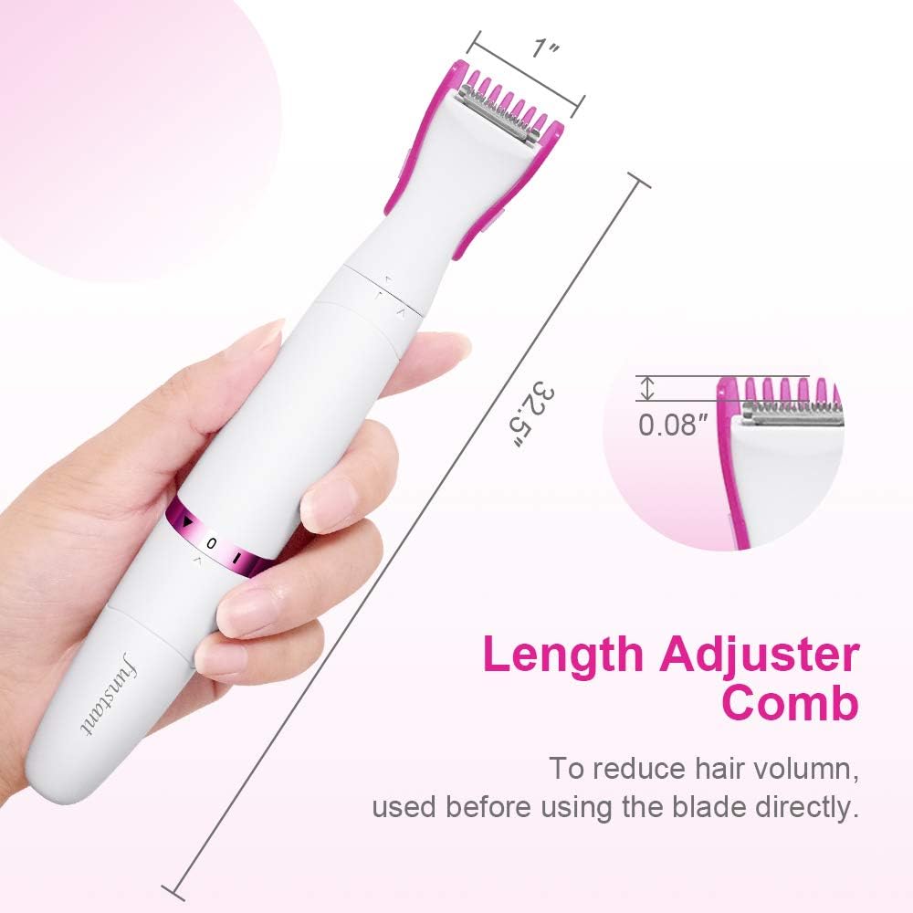 Penisvergrößerung & Pflege – Bikini Trimmer, Intimate Pubic Hair Razor with Comb, Electric Intimate Area Razor for Women, Safe Hair Trimmer with Floating Foil, Intimate Hair Trimmer for Women Private Area – Bild 6