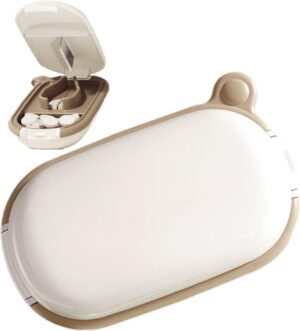 Potenzmittel & Standfestigkeit – Pillenschneider für kleine Pillen, Pillenschneider für Tabletten - Pillenschneider für Medikamente, Pillenschneider mit Spender, tragbarer Pillenschneider für Handtasche,