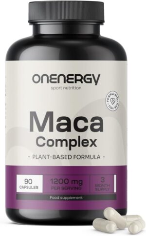 Ausdauer & Energie – Maca Complex 1200 mg - Extract 20:1-90 Capsules - Contains L-Arginine, Zinc, Fenugreek, L-Citrulline Malate and Red Panax Ginseng - For Men and Women - 3 Month Supply