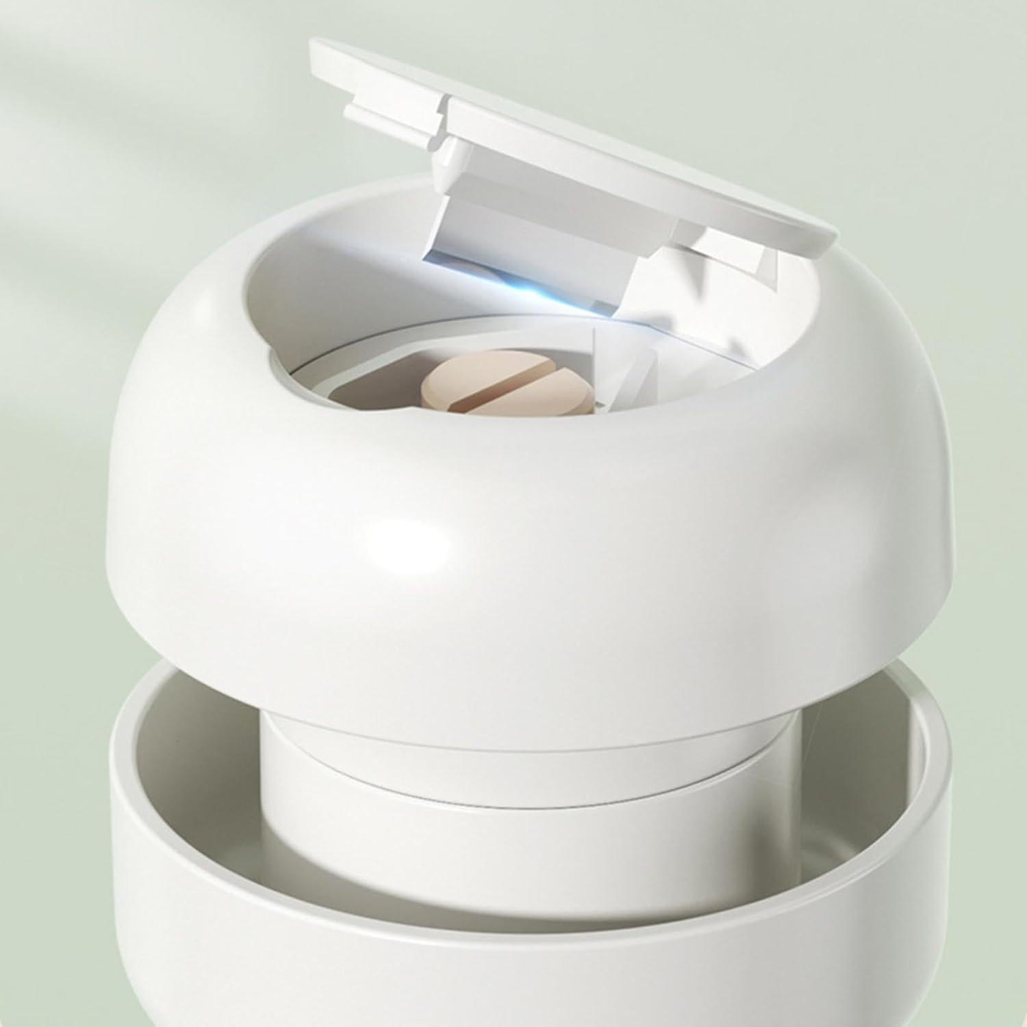 Potenzmittel & Standfestigkeit – Pill Cutter - Safe, Precise Tablet Divider | Stainless Steel Tablet Cutter | Effortless Pill Crusher | Cutting and Storing 2-in-1 Tablet Pill Dispenser | Tablet Cutter – Bild 6