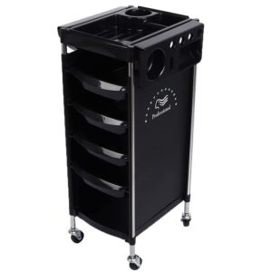 Potenzmittel & Standfestigkeit – 6-Layer Storage Trolley Salon Trolleys for Hairdressing Salon Tools with Wheels, Extendable Tray, 5 Drawers, Salon Trolley for Additional Hairdressing Storage