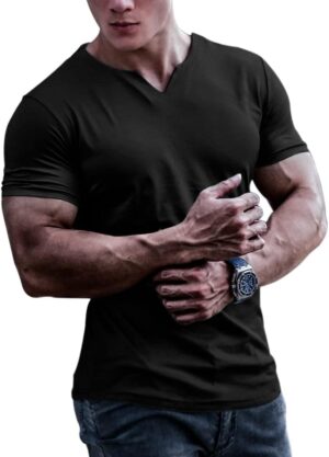 Ausdauer & Energie – Men's Bodybuilding Athletic Shirts T-Shirts Quick Dry Muscle Gym Workout Top Short Sleeve