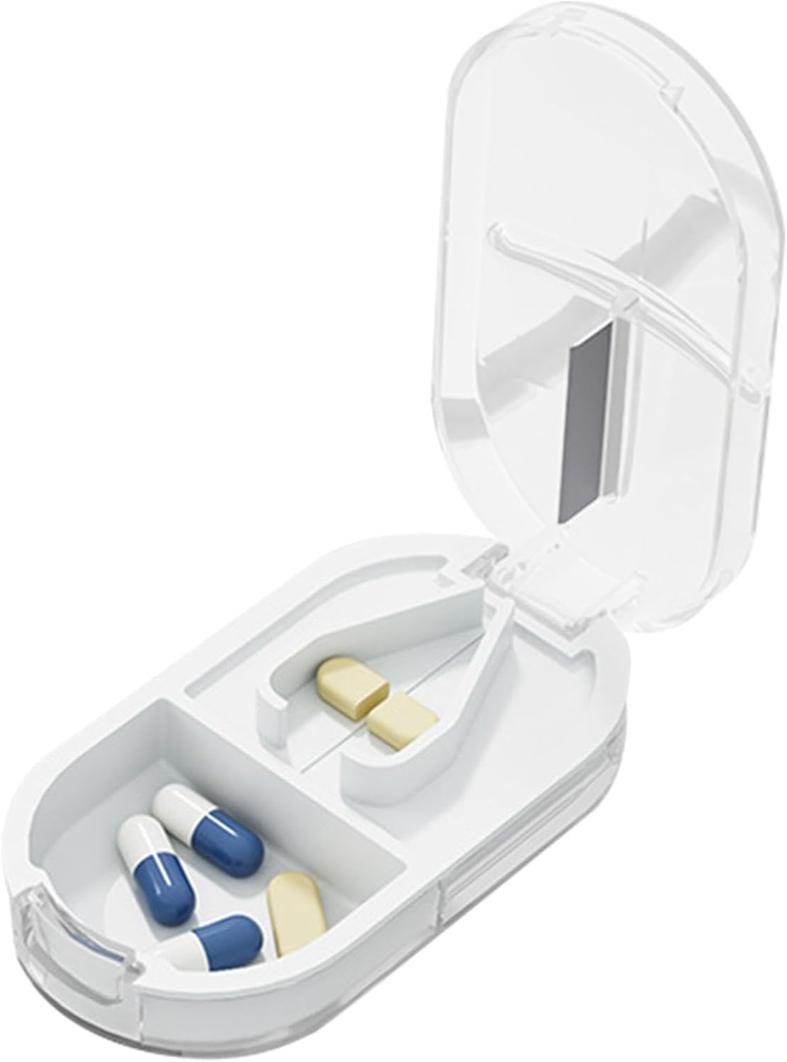 Potenzmittel & Standfestigkeit – Medikamenten-Schneider für Pillen, tragbarer Pillen-Organizer mit Schneider, professioneller Organizer für kleine oder große Pillen und Tabletten – Bild 9