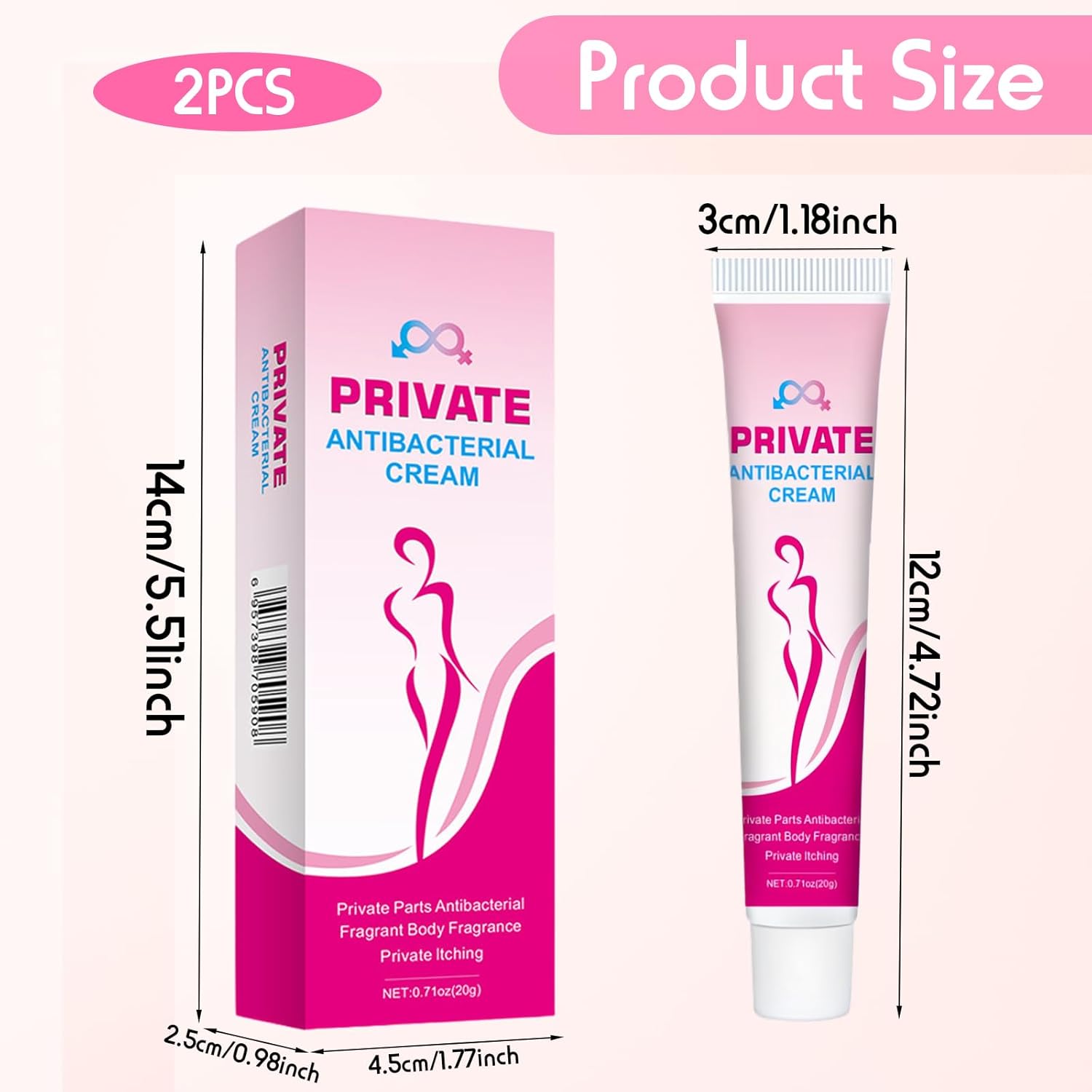 Penisvergrößerung & Pflege – 2 Pack Care Balm Intimate Area, Intimate Care Cream Women, Intimate Area Itching Cream Women, Ointment Against Itching in the Intimate Area Women, Female Anti-Itching Ointment to Relieve Irritation – Bild 7