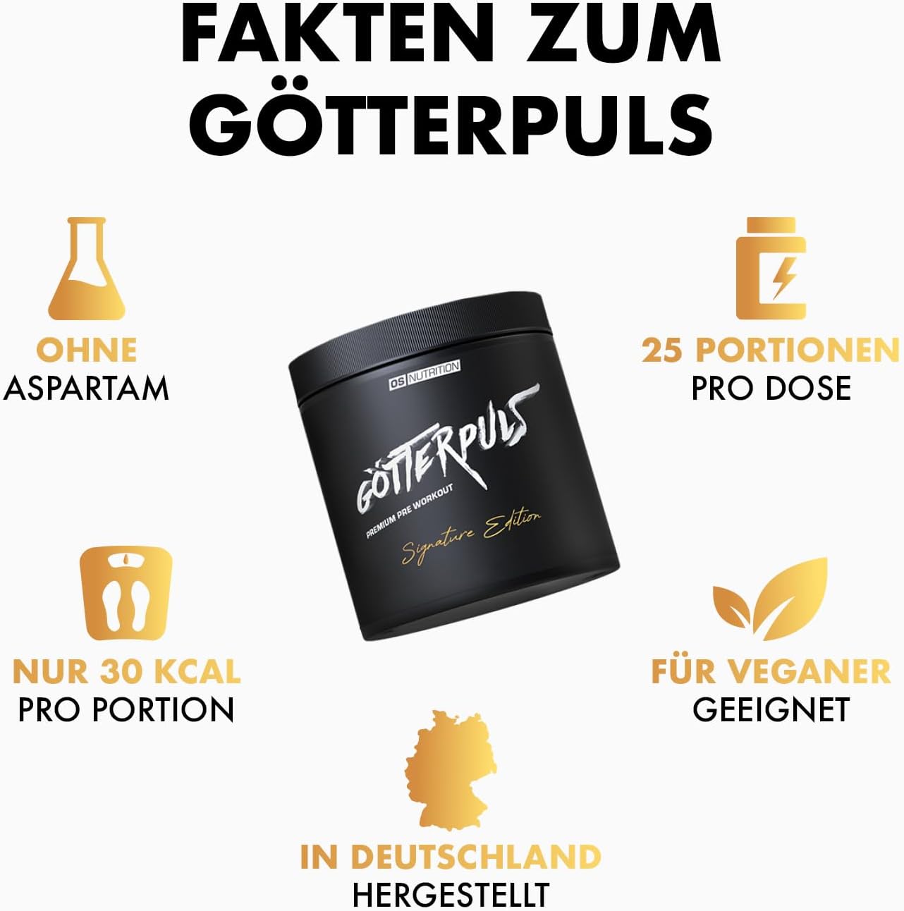 Ausdauer & Energie – OS NUTRITION Götterpuls Premium Pre Workout Booster Signature Edition 395 g (Raspberry Dragon Fruit) – Bild 4
