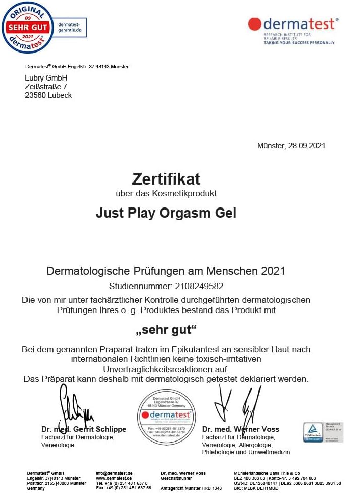 Penisvergrößerung & Pflege – Just Play Orgasm Gel Sensual Clitoral Massage Gel for Him and Her, Skin-friendly, Intimate Area, Massage on the Clitoris, 80 ml – Bild 4