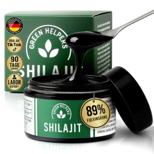 Ausdauer & Energie – Premium Shilajit 100% Pure | 89% Fulvic Acid | 85+ Minerals | Pure Himalaya Mumijo Shilajit Resin | Vegan