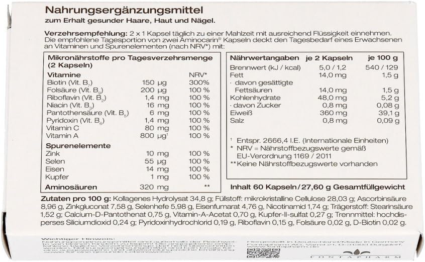 Potenzmittel & Standfestigkeit – Aminocarine Capsules – Bild 3