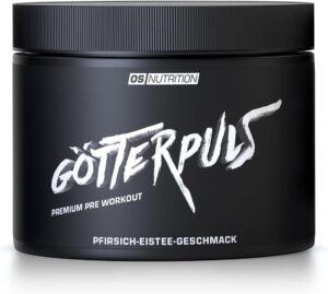Ausdauer & Energie – OS NUTRITION Götterpuls Premium Pre Workout Booster Peach Iced Tea 308 g