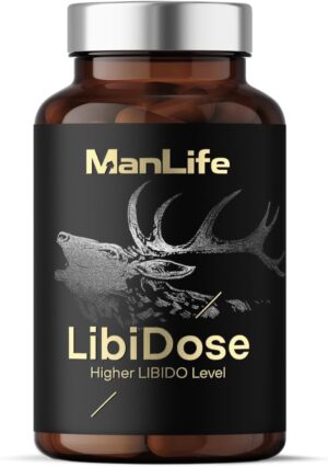 Penisvergrößerung & Pflege – Libido Booster - Maca, Tribulus terrestrisn, Muira puama, Rhodiola rosea - Capsules for Men to Increase Libido, Sensations, Desire, Passion | ManLife LibiDose 90 Vegan Capsules