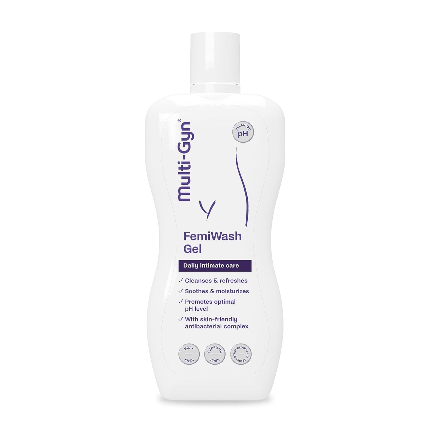 Penisvergrößerung & Pflege – Multi-Gyn FemiWash Gel 220ml - Daily Intimate Hygiene for Women - Soap Free, Fragrance Free - With Soothing Panthenol, Aloe, Lactic Acid and Antibacterial Complex - Optimal pH Value