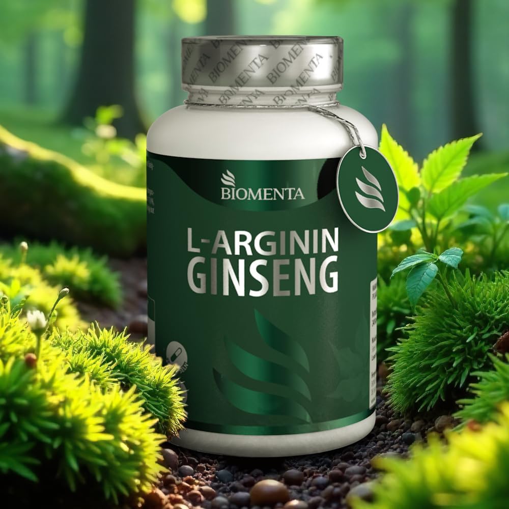 Potenzmittel & Standfestigkeit – BIOMENTA Arginine Ginseng - 240 Amino Acid Capsules High Dose - Active Ingredient Complex with L-Arginine, Ginseng Root, Maca, Tribulus Terrestris, Zinc, Selenium - Vegan - Premium Quality – Bild 9