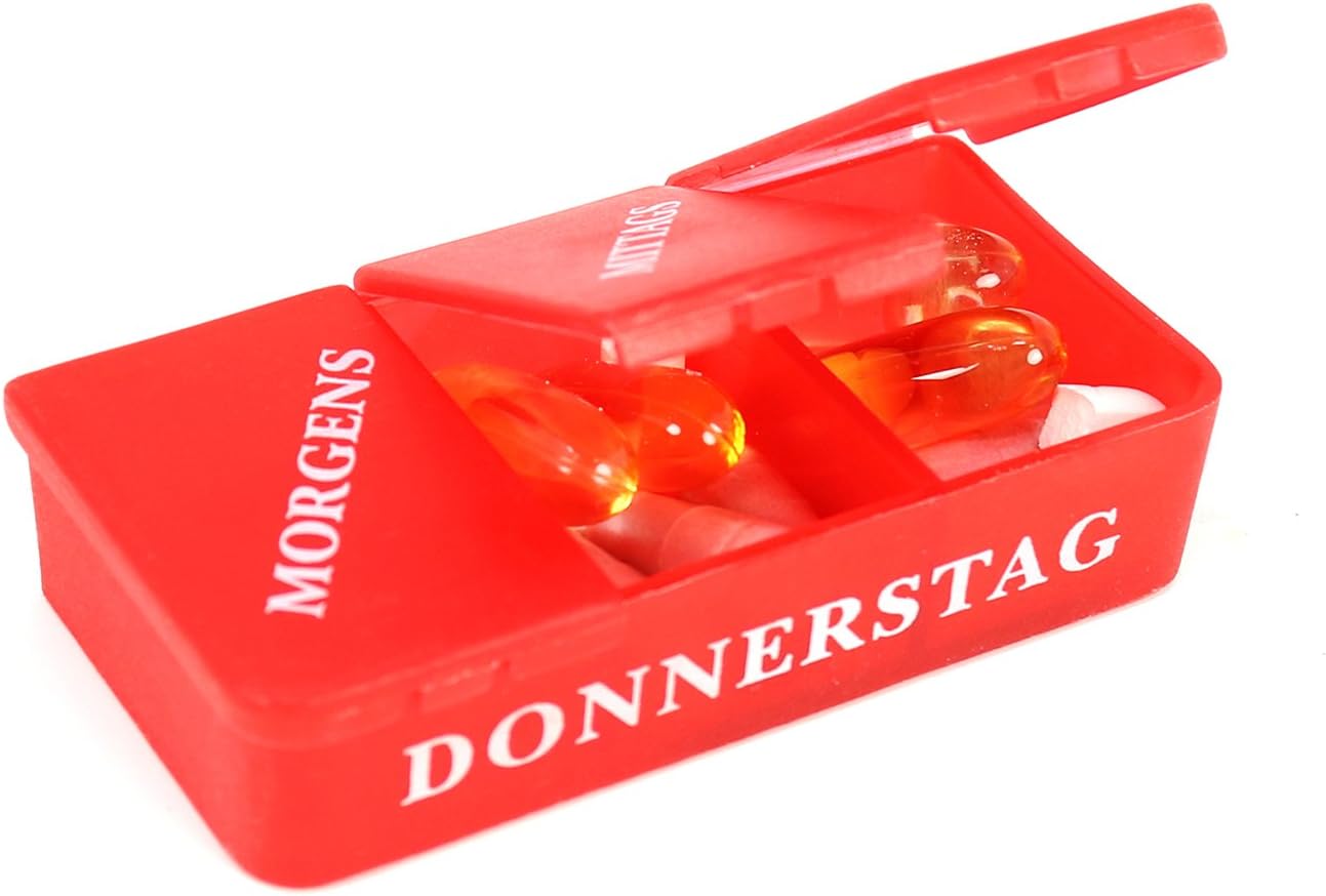 Potenzmittel & Standfestigkeit – com-four® 7-Day Medication Box (Morning, Lunch, Evening) Pill Box – Pill Box – Weekly Dispenser – Bild 6
