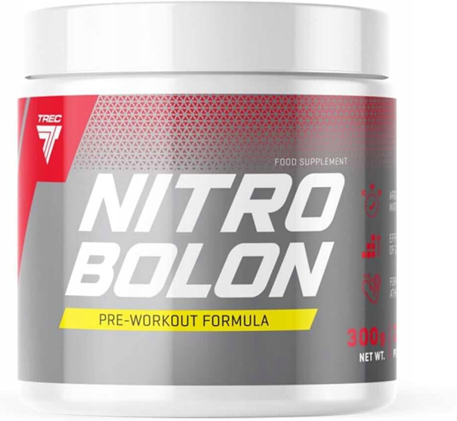 Ausdauer & Energie – Trec Nutrition Nitrobolon 1 Pack x 300 g - Pre Workout Formula - Creatine - Taurine - Arginine - Glutamine - Citrulline - Supplement with Amino Acids (Tropical) – Bild 2