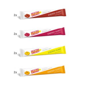 Ausdauer & Energie – Dextro Energy Energy Gums Mixbox with 4 Delicious Varieties, Delicious Sports Fruit Gum for Endurance Sports - 8 x 45 g (Pack of 8)