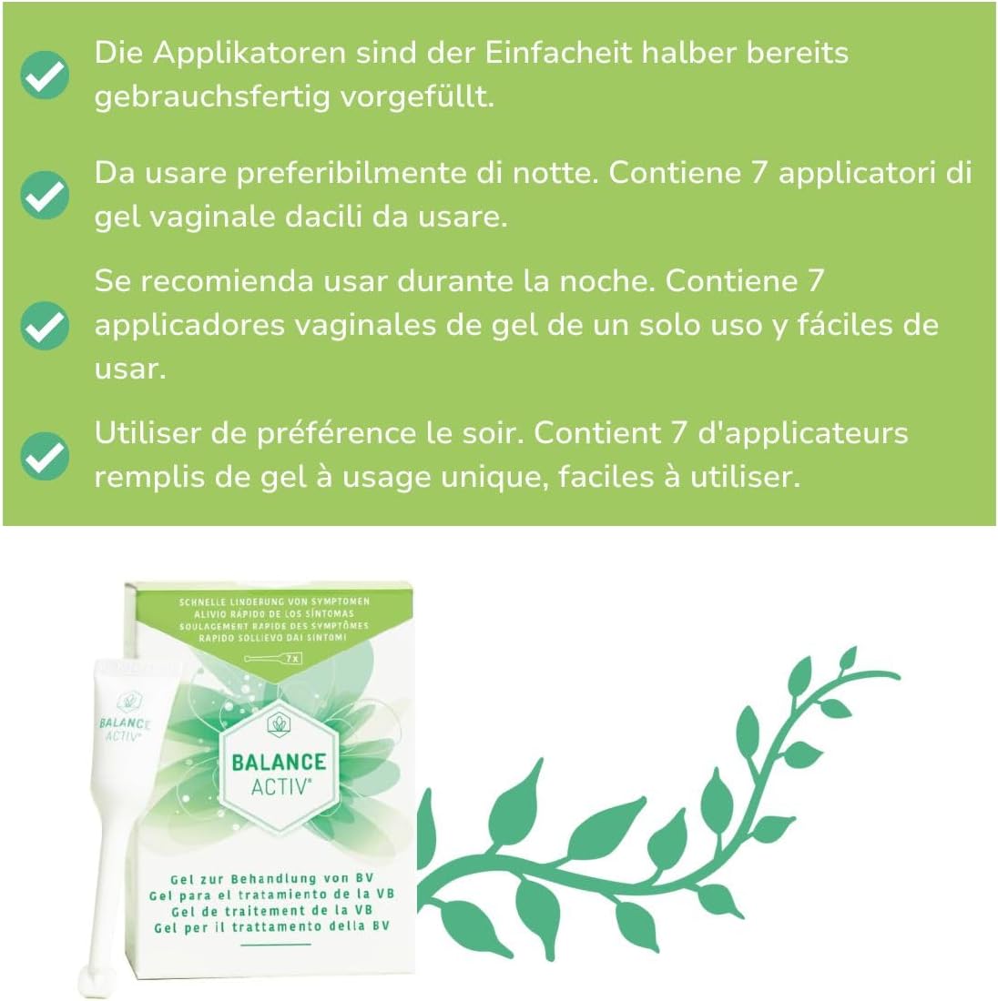Penisvergrößerung & Pflege – Balance Activ Gel Helps Fight BV (Bacterial Vaginosis), Balances Your pH and Restores Your Body's Natural Balance - 1 Pack – Bild 3
