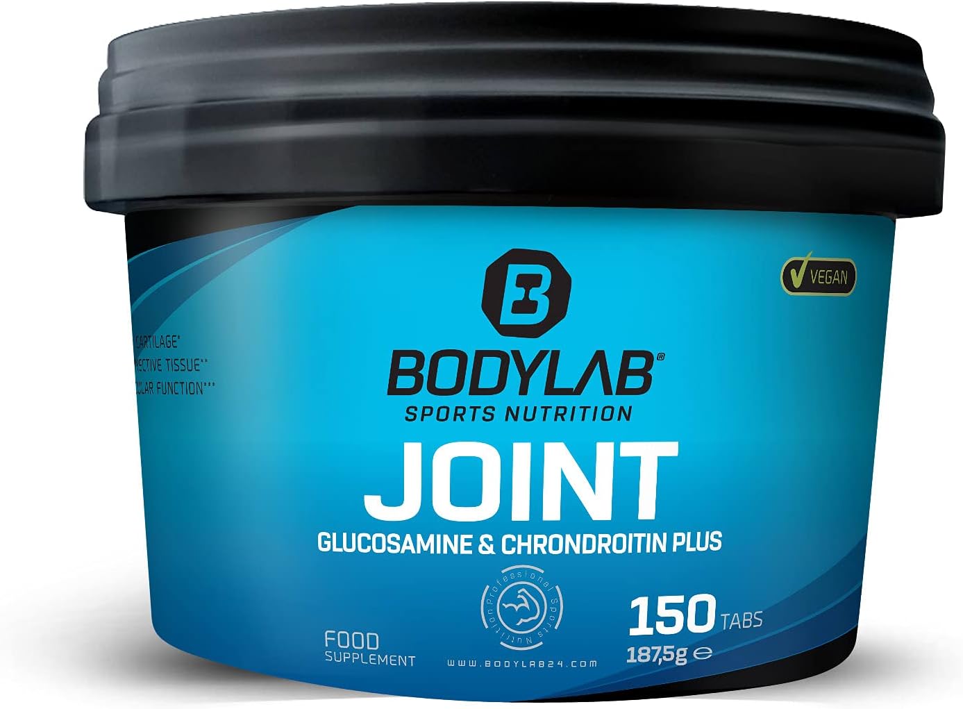 Potenzmittel & Standfestigkeit – Bodylab24 Joint Glucosamine & Chondroitin Plus 150 Tablets, Enriched with MSM, Vitamins, Minerals & Black Pepper Extract, Vegan, for Strength Athletes and Intensive Training Athletes