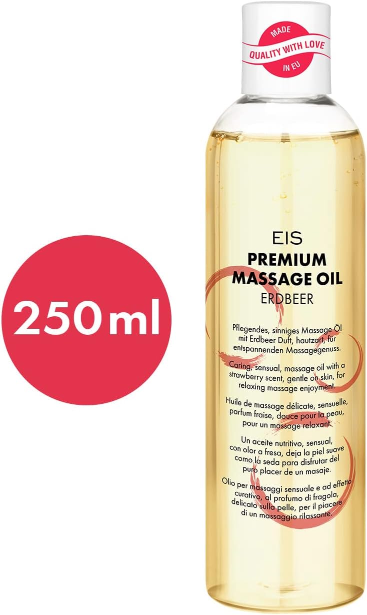 Penisvergrößerung & Pflege – EIS Premium Massage Oil, Various Effects and Aromas, 250 ml – Bild 2