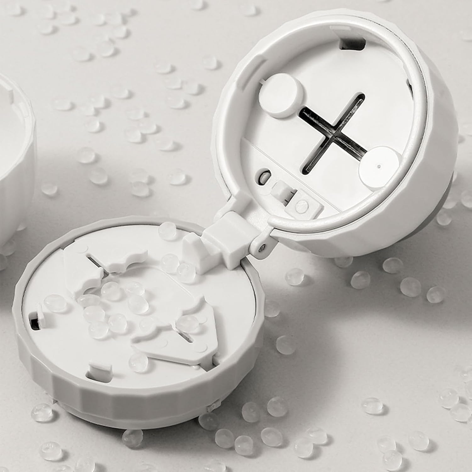 Potenzmittel & Standfestigkeit – Kleiner Tablettenschneider, tragbarer kleiner Tabletten-Trenner, sicherer Schneider für halbe oder viertel mit Verriegelung, für Zuhause, ältere Menschen, Kinder und tägliche Aktivitäten – Bild 8
