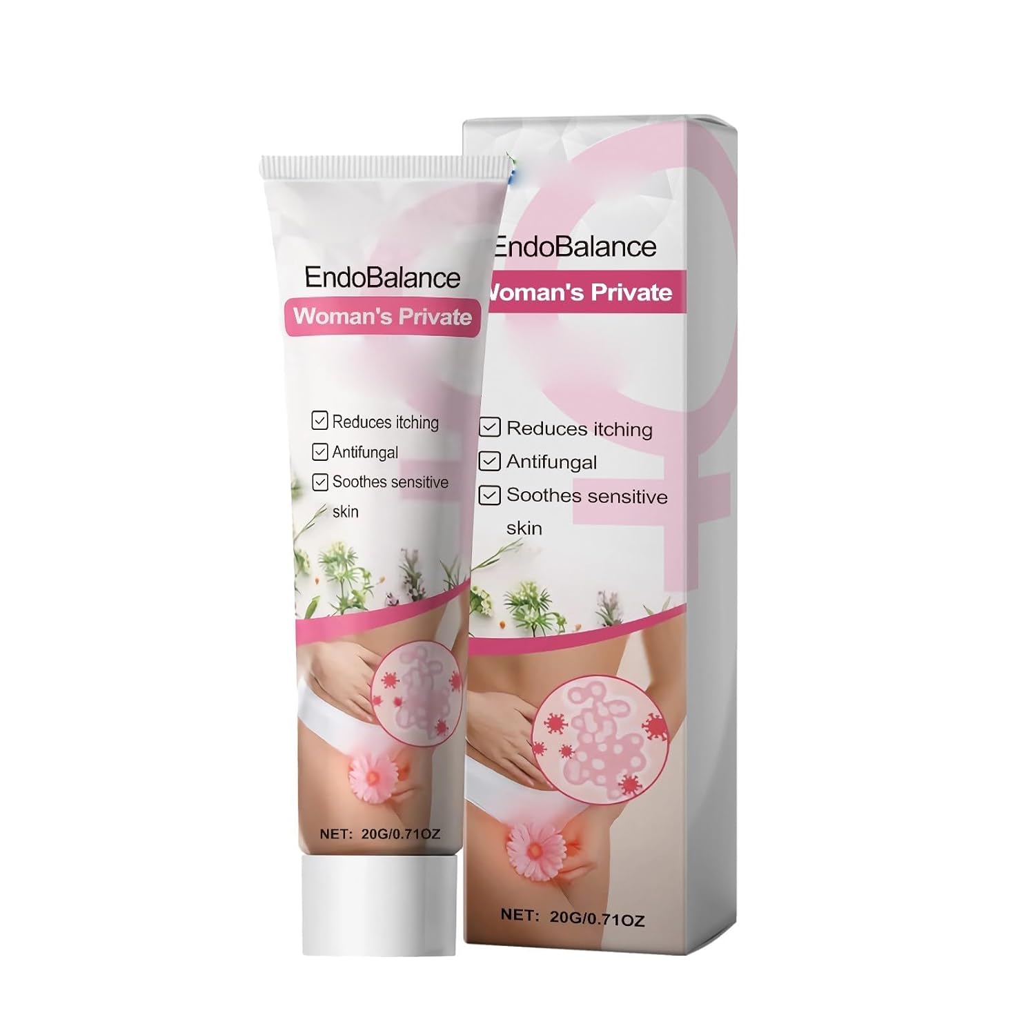 Penisvergrößerung & Pflege – Private Antibacterial Cream, Intimate Care Cream Women, Ointment Against Itching in the Intimate Area, Women, Female Anti-Itching Ointment for (1) – Bild 5