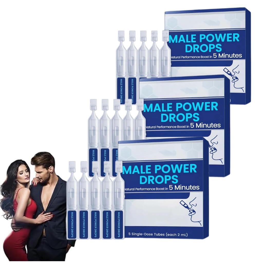 Potenzmittel & Standfestigkeit – Potency Drops for Strong Men, Delay Drops for Long Endurance, Liquid Drops for Men, Fast Acting Results, Instant Support of Energy and Endurance (3 Box)