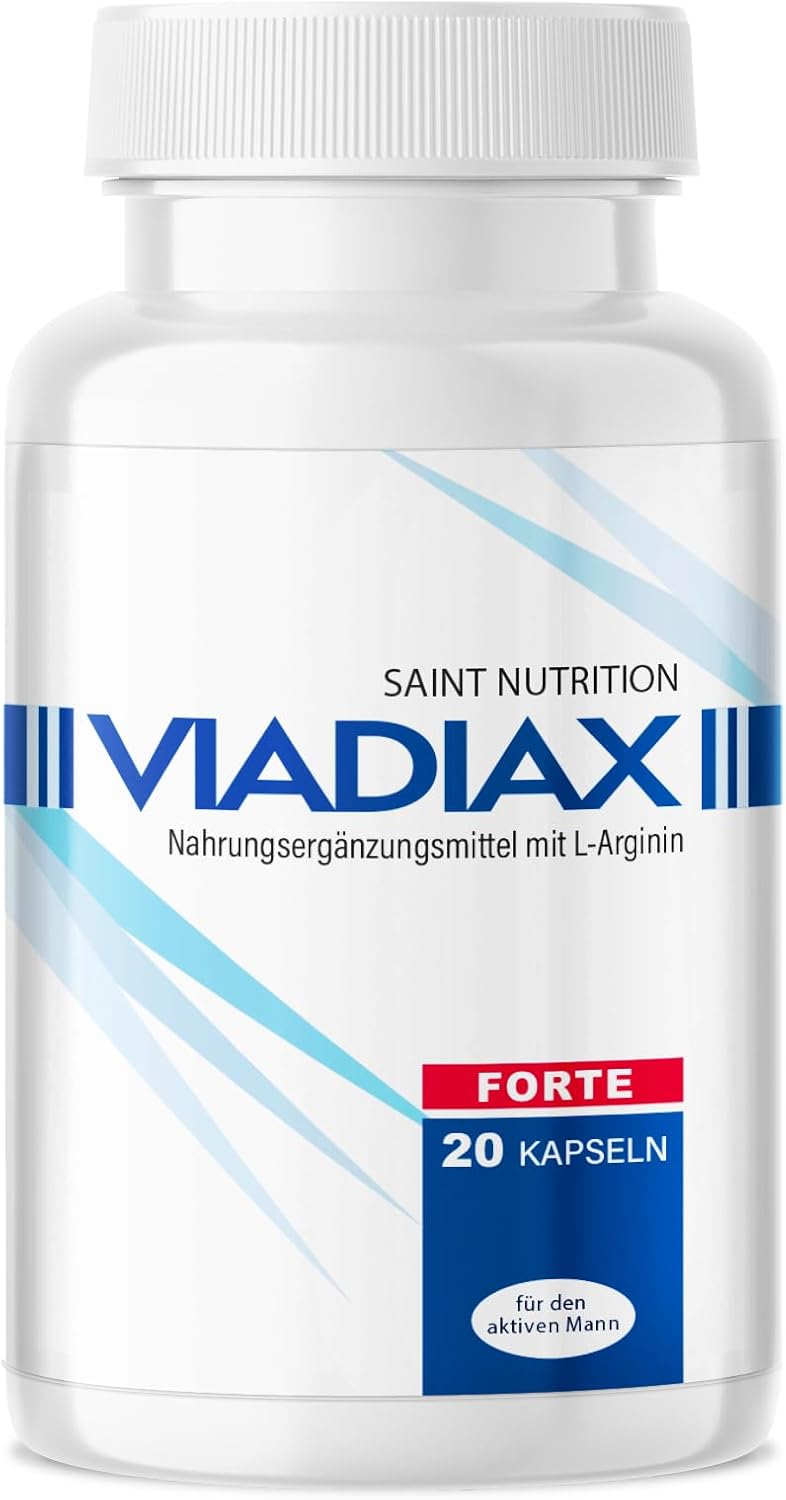 Potenzmittel & Standfestigkeit – VIADIAX – Instant Effect – Extra Strongly Tailored to the Needs for Men – High Dose with Maca, L-Citruline and L-Arginine – for the Adventurous Man – 20 Capsules