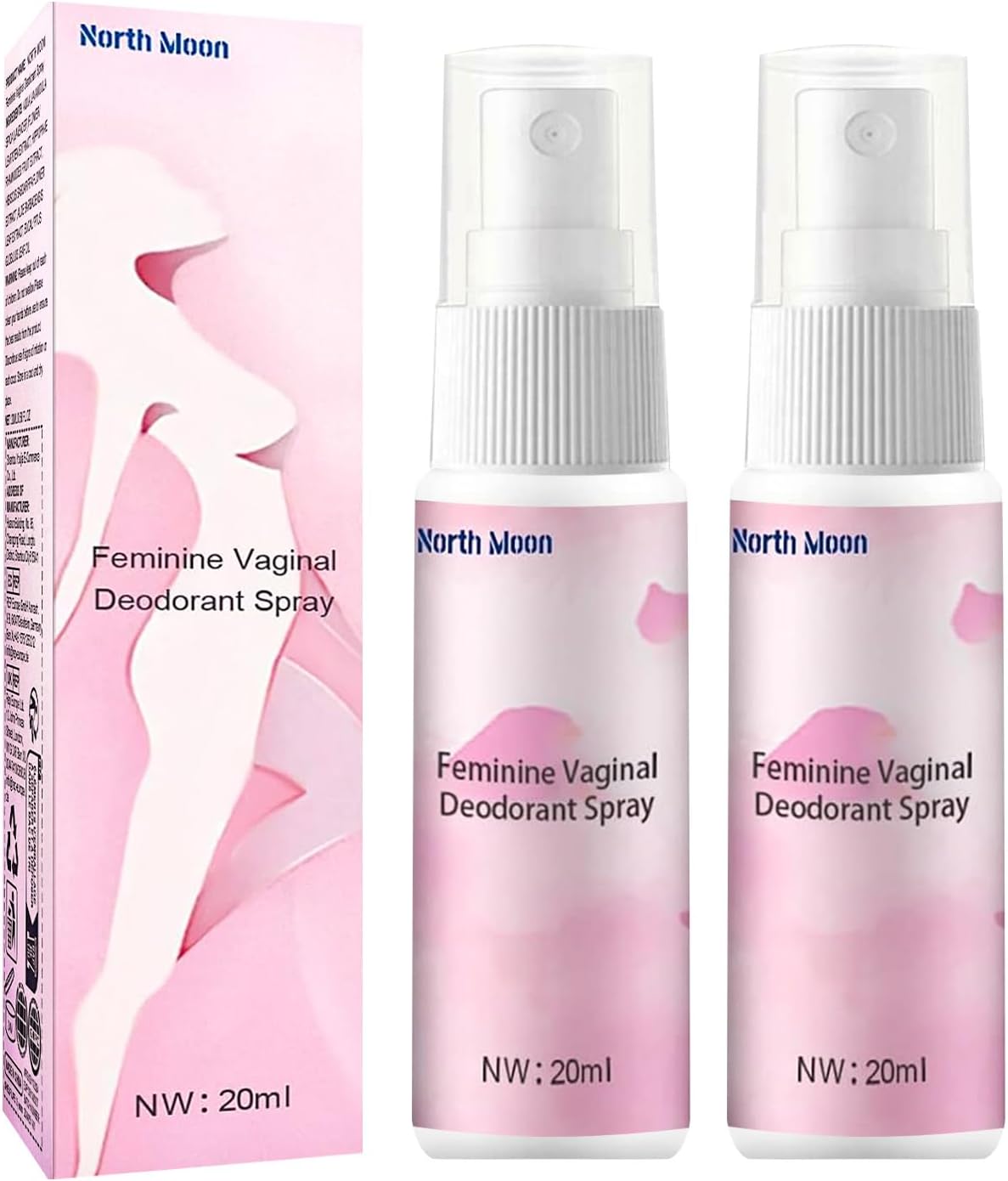 Penisvergrößerung & Pflege – Pack of 2 Intimate Spray for Women 20 ml, Mild Intimate Deodorant, Pure Natural Plant Extracts, Odour Protection Intimate Area Spray, Intimate Care Women, for Odour and Itching Relief