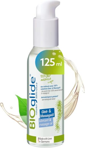 Penisvergrößerung & Pflege – JOYDIVISION Original BIOglide 2-in-1 Massage & Lubricant 125 ml I Organic Lubricant 100% Natural & Vegan I Free from Parabens and Synthetic Fragrances