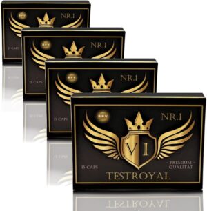 Ausdauer & Energie – BPV- Testroyal 60 Capsules = 32 g - Training Booster - High Dose Combination Product Perfect for Athletes and Active Men - For Lust - Love - Passion and More