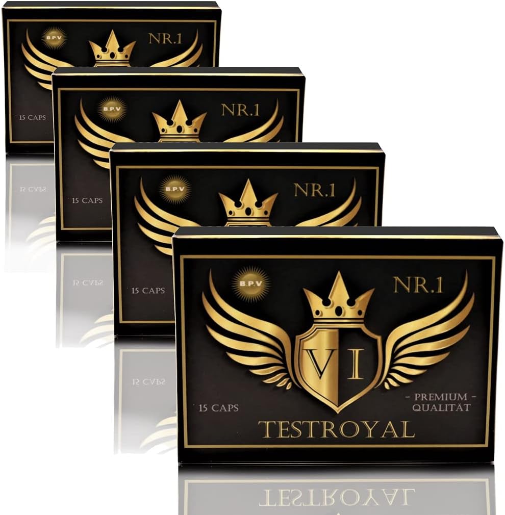 Ausdauer & Energie – BPV- Testroyal 60 Capsules = 32 g - Training Booster - High Dose Combination Product Perfect for Athletes and Active Men - For Lust - Love - Passion and More