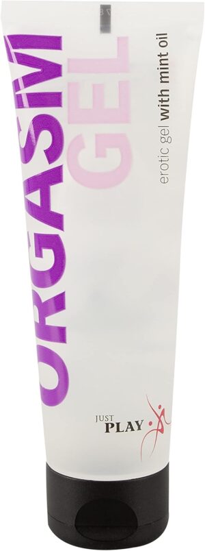 Penisvergrößerung & Pflege – Just Play Orgasm Gel Sensual Clitoral Massage Gel for Him and Her, Skin-friendly, Intimate Area, Massage on the Clitoris, 80 ml