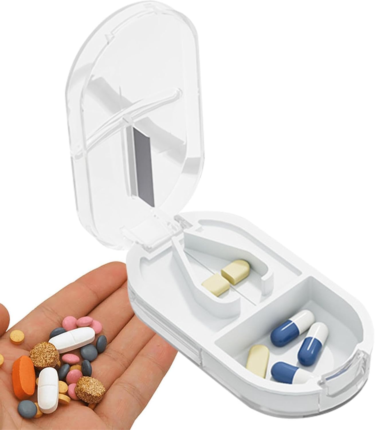 Potenzmittel & Standfestigkeit – Pillenschneider groß | Pillenschneider | Pillenschneider | Kompakte Multifunktionsbox für 4 bis 10 Tabletten – Bild 7