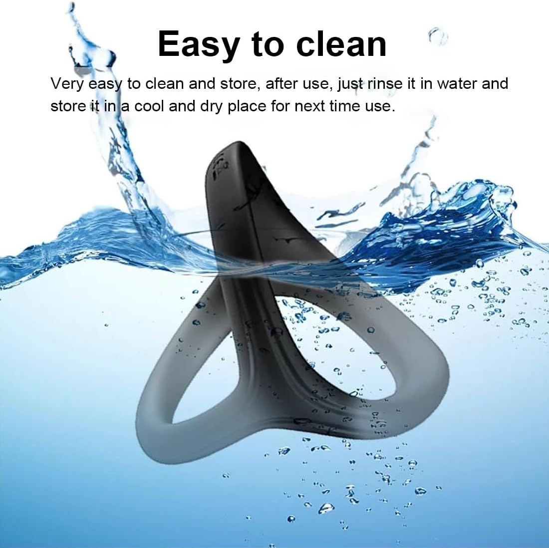 Potenzmittel & Standfestigkeit – Triangular Rings, Pack of 7 Silicone Cock Rings, Testicle Rings, Erotic Sex Toy, for a Harder and Longer Erection, for Any Size , Black & Red – Bild 5