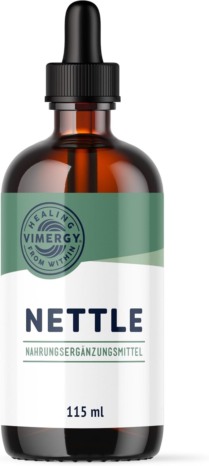 Potenzmittel & Standfestigkeit – Vimergy Brennnessel, für 57 Einnahmen – Bio Brennnessel Nahrungsergänzung – Flüssige Brennnesseltinktur auf Glycerinbasis – Ohne Zucker oder Bindemittel – Gentechnik- und Glutenfrei (115 ml)