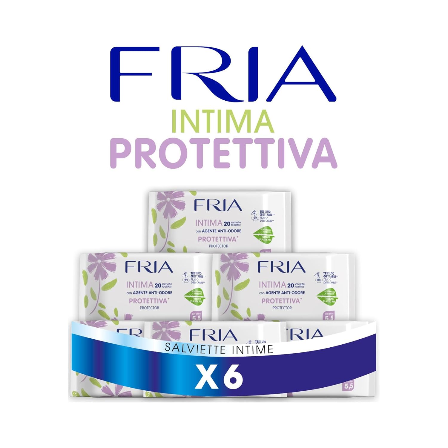 Penisvergrößerung & Pflege – Fria Intimate Wipes for Intimate Odour Intimate, Gynecologically Tested, Throw Fabric Into the Toilet, Dermatologically Tested, Value Pack of 120 Wipes – Bild 2