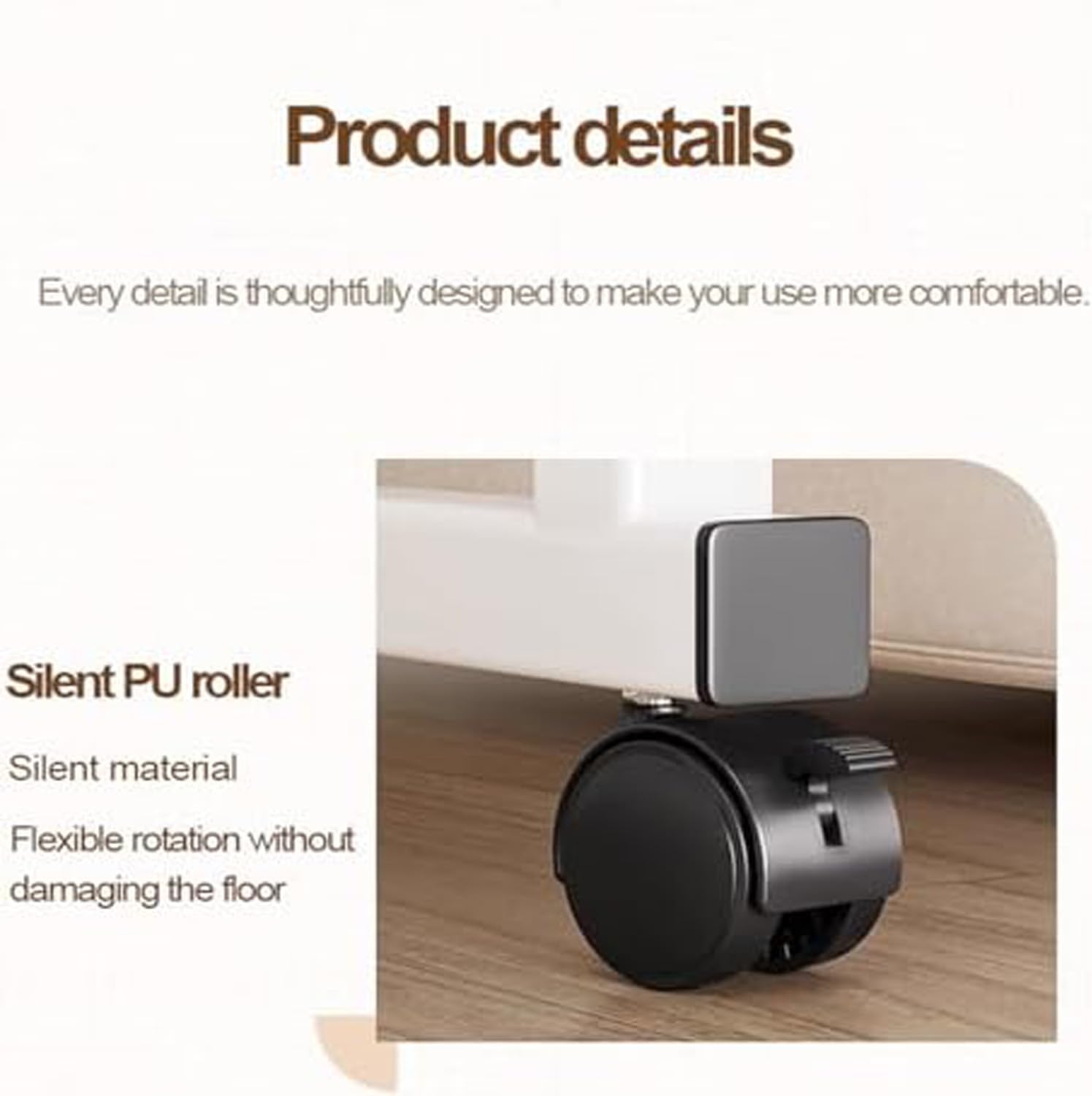 Potenzmittel & Standfestigkeit – Überbetttische mit Rädern, Überbett, Höhenverstellung, Größe des Rollstuhls oder Tabletts, seitlich am Wohnzimmer für das Altenkrankenhaus (Farbe: Weiß+) – Bild 5