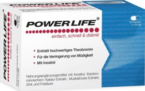 Potenzmittel & Standfestigkeit – PowerLife (60 Capsules) Supplement with Zinc for your Testosterone Levels, Man, Fertility, Fertilität, Reproductive