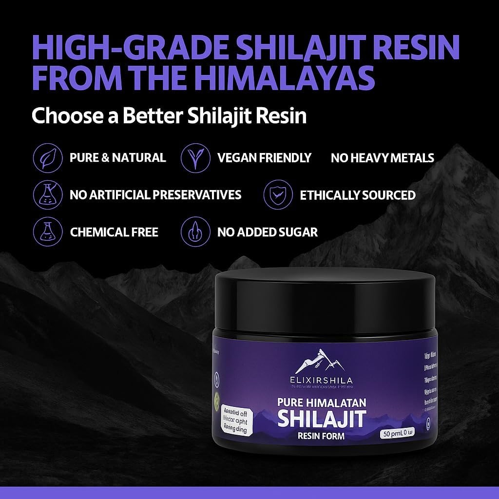Ausdauer & Energie – Original Pure Shilajit – 50 g Authentic Resin – Lab-Tested, Pure Fulvic & Humic Acids – No Additives – Lightweight High-Energy Mineral Complex – Bild 6