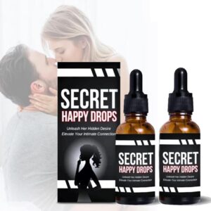 Penisvergrößerung & Pflege – Secret Happy Drops, Libido Boost Happy Hormones Drops, Increase Sensitivity and Pleasure, Increase Energy Levels, Promote Relaxation and Promote Improved Blood Circulation (2 Pieces)