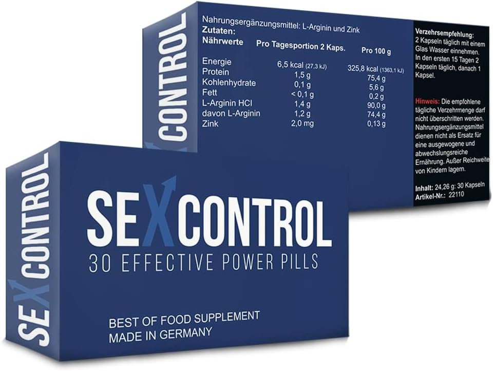 Ausdauer & Energie – Sex Control Pills – Endurance Capsule – Natural and Effective Pill for Longer Fun for Two in Bed Pleasure Erotic